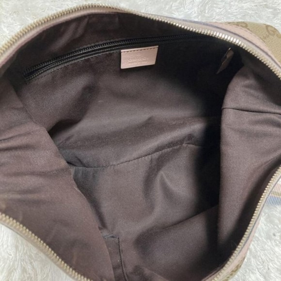 100% Authentic Gucci GG Canvas Beige Pink  Shoulder Bag - Picture 12 of 16